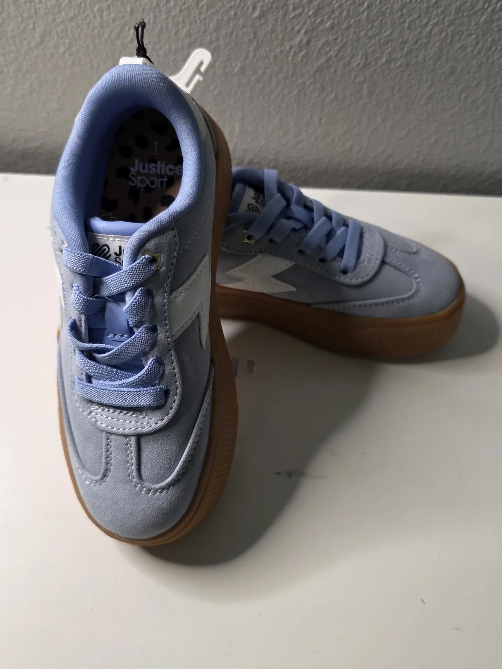 Justice Kids' Light Blue Platform Sneakers